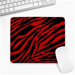 red  zebra  Large Mousepad