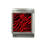 red  zebra  Italian Charm (13mm)