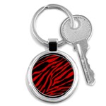 red  zebra  Key Chain (Round)