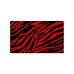 red  zebra  Sticker (Rectangular)