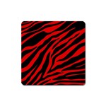 red  zebra  Magnet (Square)