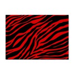 red  zebra  Sticker A4 (10 pack)