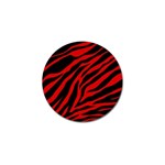 red  zebra  Golf Ball Marker