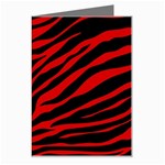 red  zebra  Greeting Card