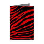 red  zebra  Mini Greeting Card