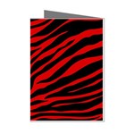 red  zebra  Mini Greeting Cards (Pkg of 8)