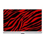 red  zebra  Business Card Holder