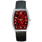 red  zebra  Barrel Style Metal Watch