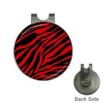 red  zebra  Golf Ball Marker Hat Clip