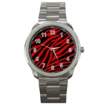 red  zebra  Sport Metal Watch