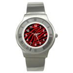 red  zebra  Stainless Steel Watch