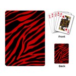 red  zebra  Playing Cards Single Design