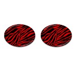 red  zebra  Cufflinks (Oval)