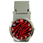 red  zebra  Money Clip Watch