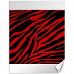 red  zebra  Canvas 12  x 16 