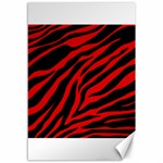 red  zebra  Canvas 12  x 18 