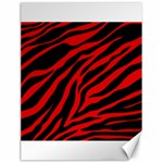 red  zebra  Canvas 18  x 24 