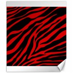 red  zebra  Canvas 20  x 24 