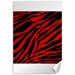 red  zebra  Canvas 24  x 36 