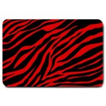 red  zebra  Large Doormat