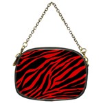 red  zebra  Chain Purse (Two Sides)