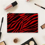 red  zebra  Cosmetic Bag (Medium)