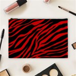 red  zebra  Cosmetic Bag (Large)