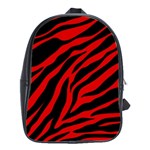 red  zebra  School Bag (Large)