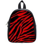 red  zebra  School Bag (Small)