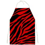 red  zebra  Full Print Apron