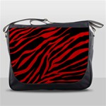 red  zebra  Messenger Bag