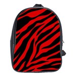 red  zebra  School Bag (XL)