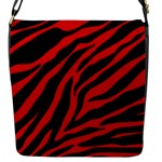 red  zebra  Flap Closure Messenger Bag (S)