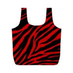 red  zebra  Full Print Recycle Bag (M)