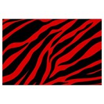 red  zebra  Samsung Galaxy Note 4 Case (Black)