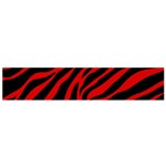 red  zebra  Flano Scarf (Small)