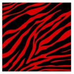 red  zebra  Large Satin Scarf (Square)