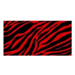 red  zebra  Satin Shawl