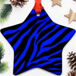 blue zebra Ornament (Star)