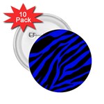 blue zebra 2.25  Button (10 pack)