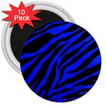 blue zebra 3  Magnet (10 pack)