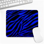 blue zebra Large Mousepad