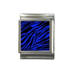 blue zebra Italian Charm (13mm)