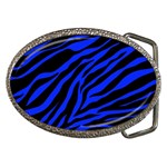 blue zebra Belt Buckle