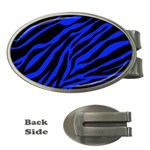 blue zebra Money Clip (Oval)