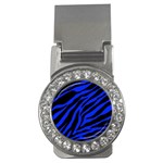 blue zebra Money Clip (CZ)