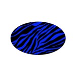 blue zebra Sticker (Oval)