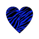 blue zebra Magnet (Heart)