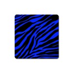 blue zebra Magnet (Square)