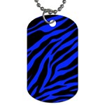 blue zebra Dog Tag (One Side)